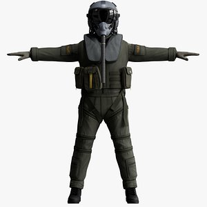Rigged Military Fighter Pilot