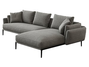 Domino M175-H113 Corner Sofa 3D model