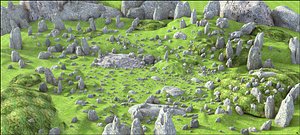 rock mountain environment model