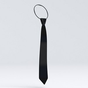 3D Elastic Tie Black