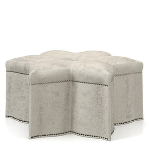 Sanctuary Star Of The Show Ottoman PBR 3D model