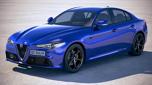3D alfa romeo giulia model
