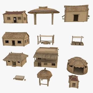 Medieval Houses 3D model