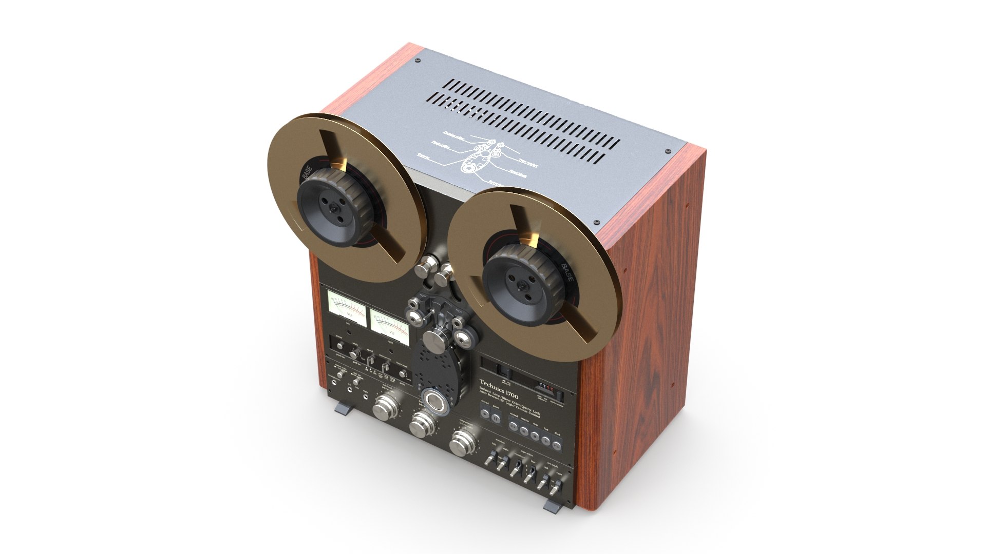 3D Reel Tape Recorder - TurboSquid 1774970