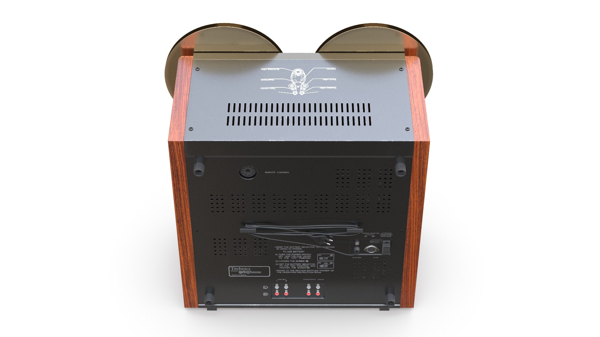 3D Reel Tape Recorder - TurboSquid 1774970