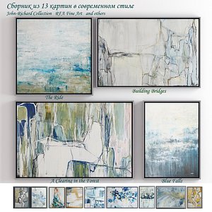 The collection of contemporary paintings set 11