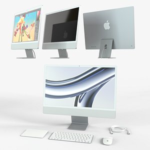 Apple IMac Silver with Keyboard Mouse and Trackpad