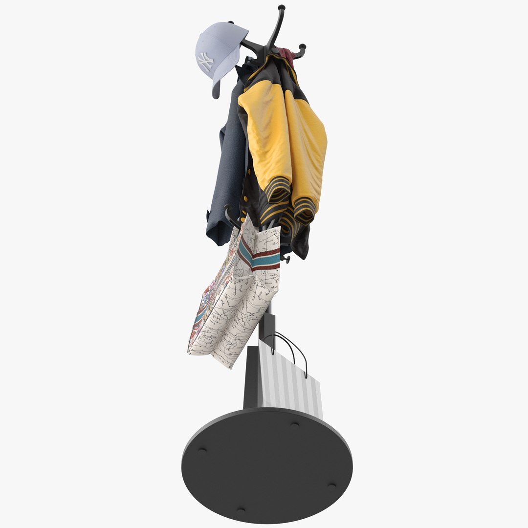 HEMNES Hat And Coat Stand 3D Model - TurboSquid 1779317
