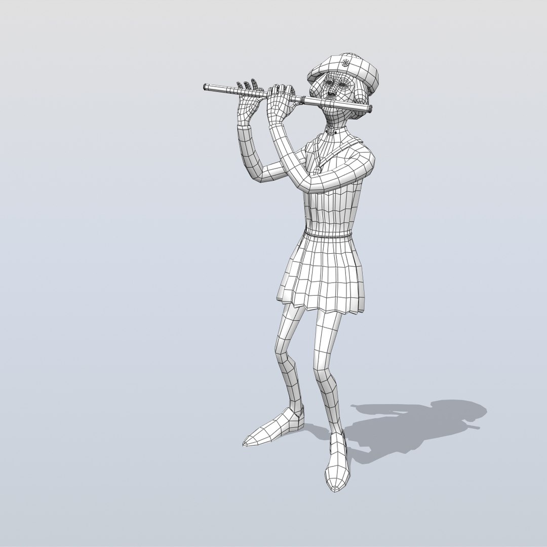 medieval flute player