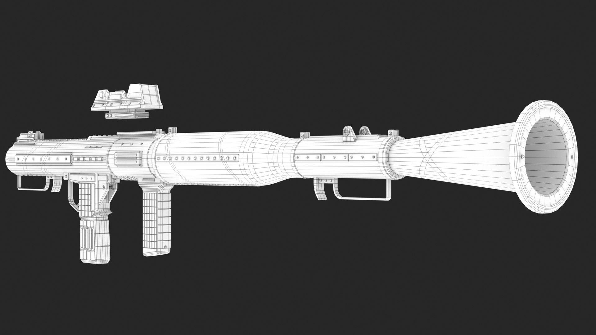 3D RPG-7 Impact Concept Missile Launcher - TurboSquid 2006078