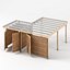 Three Carports - wood frame and paneling - carport - car parking