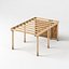 Three Carports - wood frame and paneling - carport - car parking