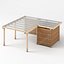 Three Carports - wood frame and paneling - carport - car parking