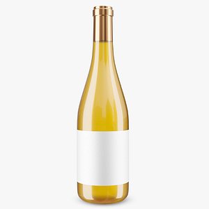 Champagne bottle 01 3D model