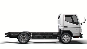 3D Mitsubishi Fuso E Canter ExtraWideCab 3400 2024 model