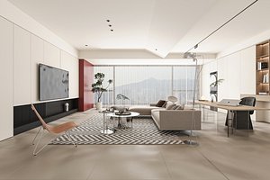 Modern living room 3D model