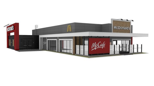 3D mcdonald s mccafe restaurant model - TurboSquid 1575304