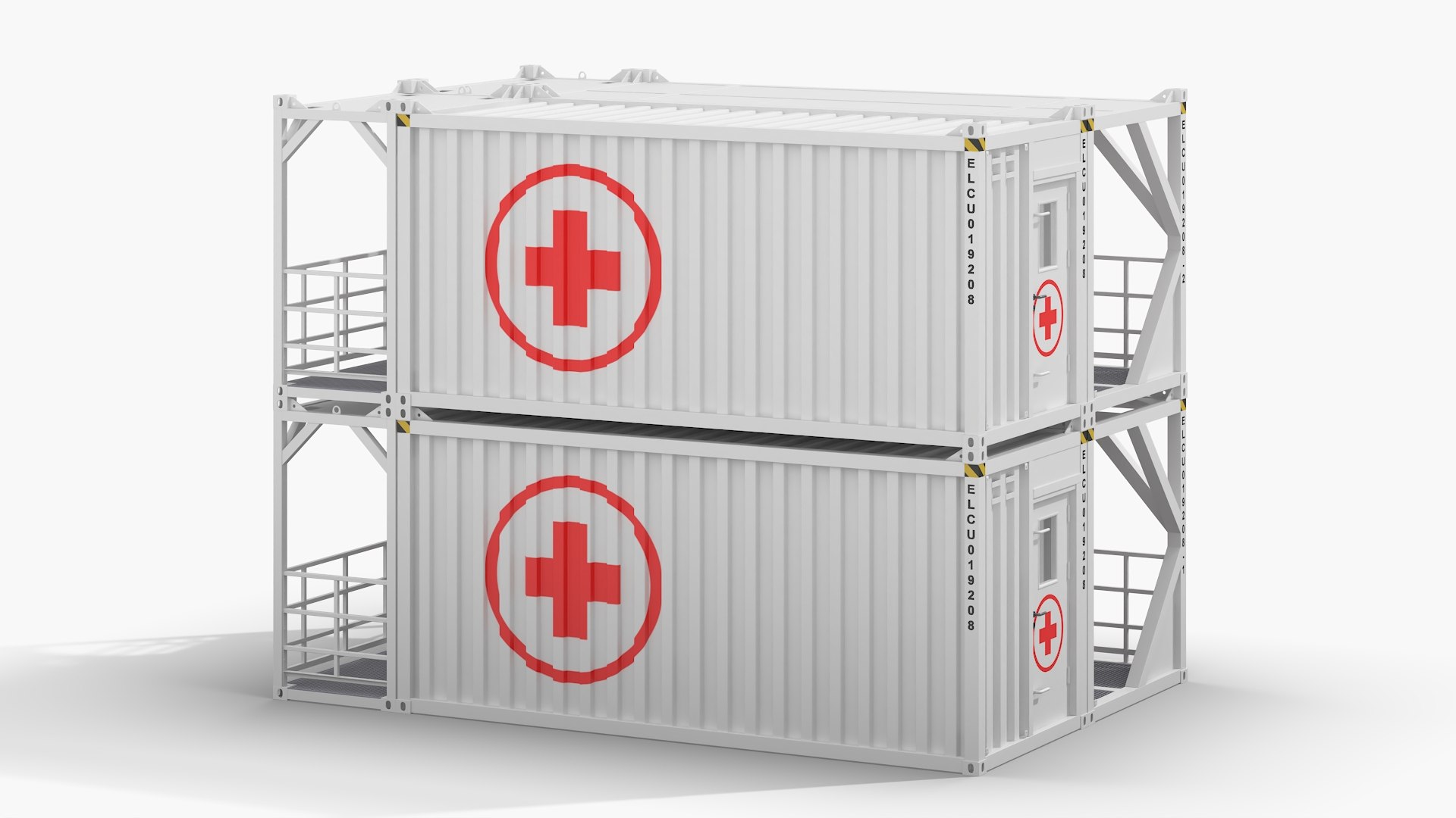 Multi-Tier Container Scaffold Structure White 3D - TurboSquid 2433492