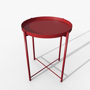 Gladom table red IKEA 3D model