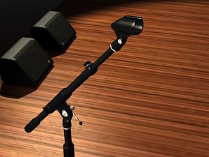 Microphone Stand with Clip