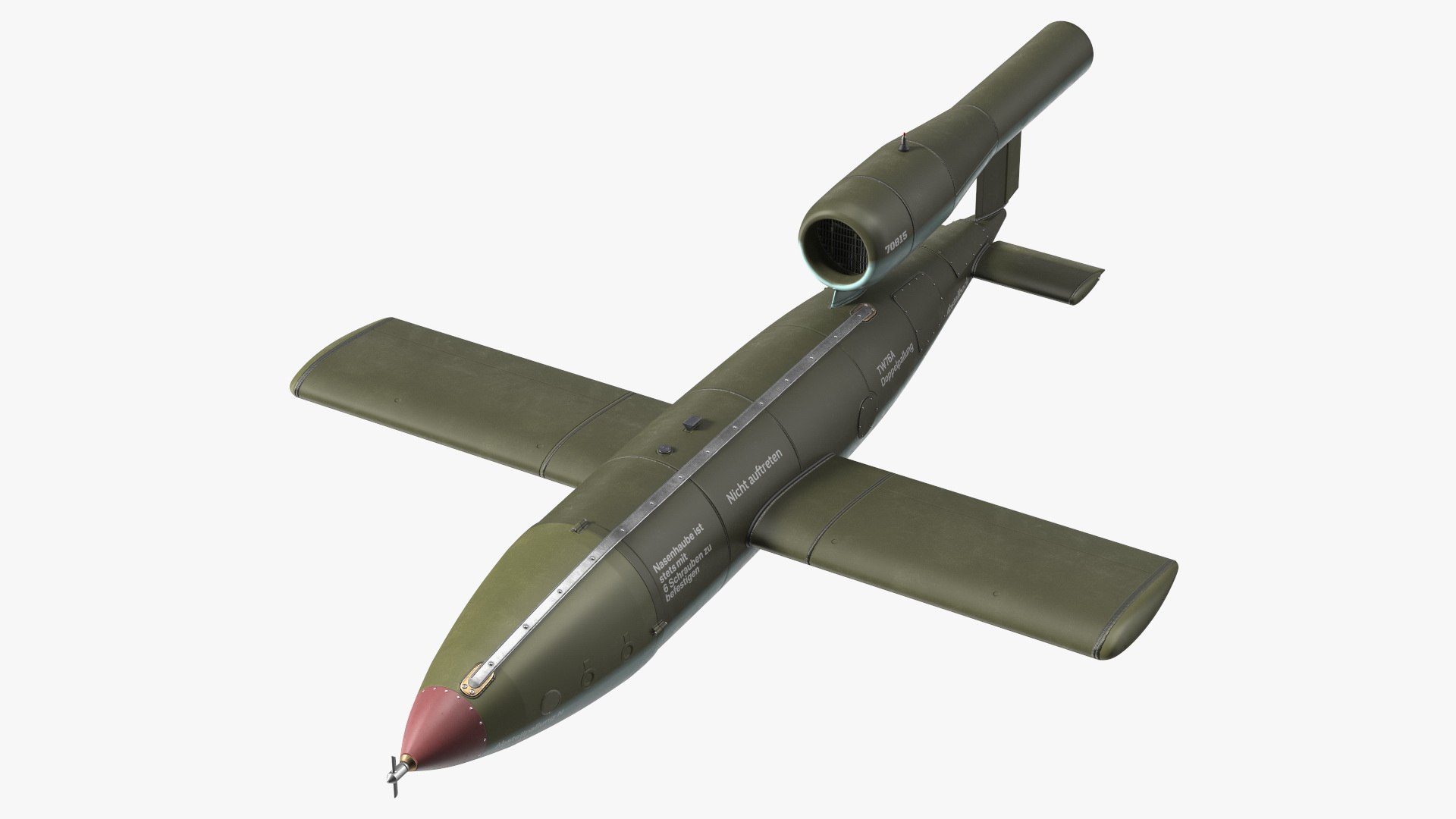 German V1 Flying Bomb Buzz Bomb Model - TurboSquid 1771339