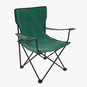 Folding camp armchair