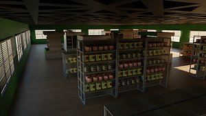 Supermarket interior