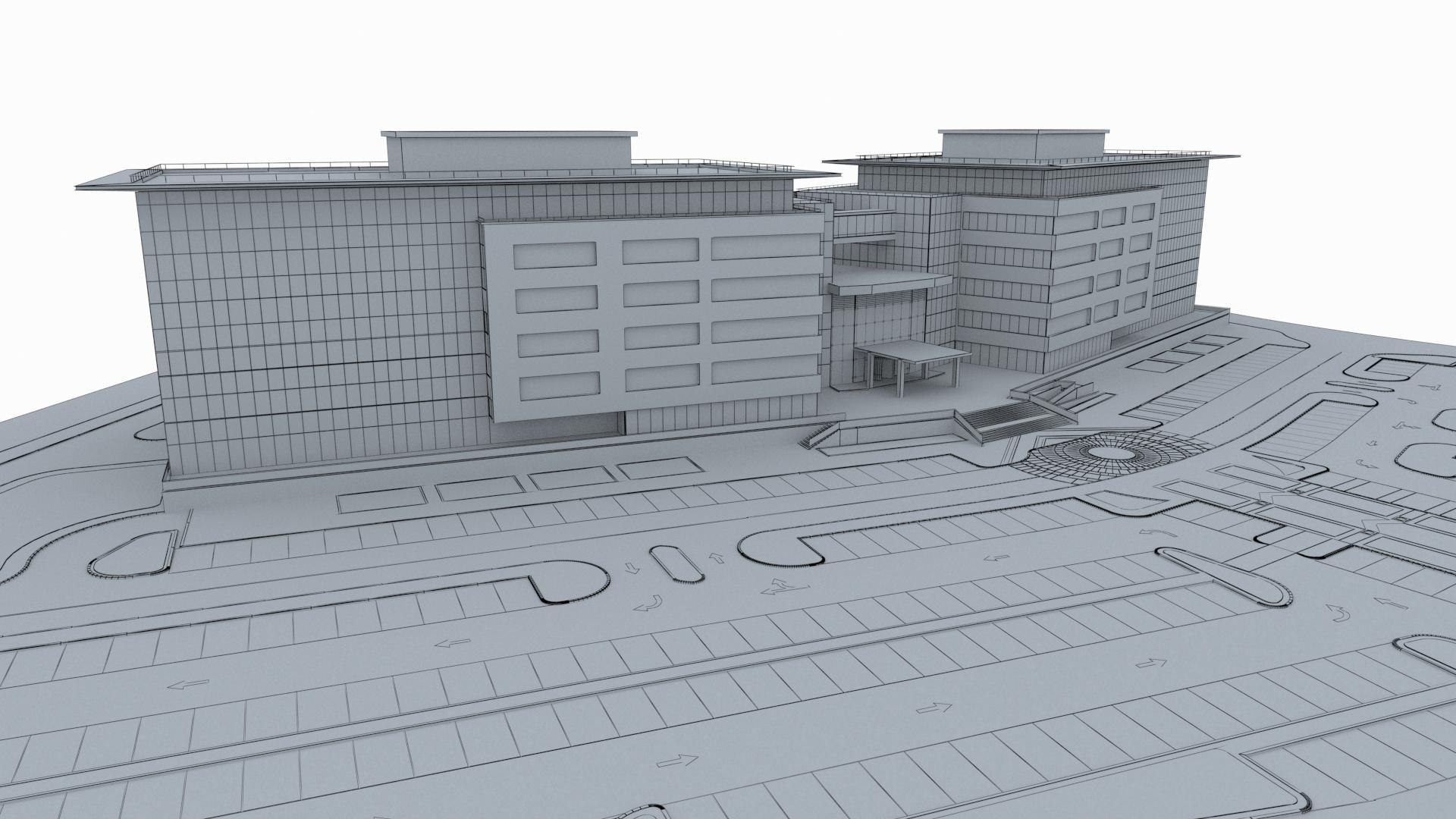 3D Office Building Model - TurboSquid 1600963
