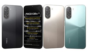 Xiaomi Poco C85x 5G All Colors 3D model