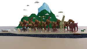 LowPoly Nature Forest Pack