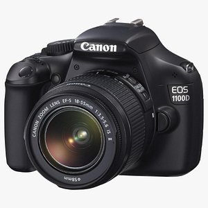 3D Canon EOS 1100D Kit Reflex 12 model