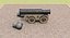 3D model mons meg artillery cannons