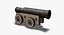 3D model mons meg artillery cannons