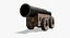 3D model mons meg artillery cannons
