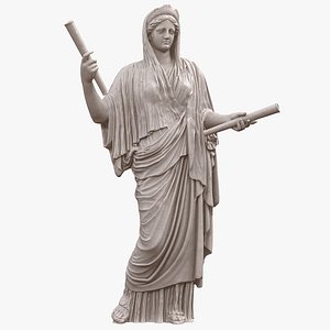 3D model Muse Music Euterpe Statue
