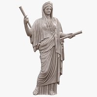 Muse Music Euterpe Statue