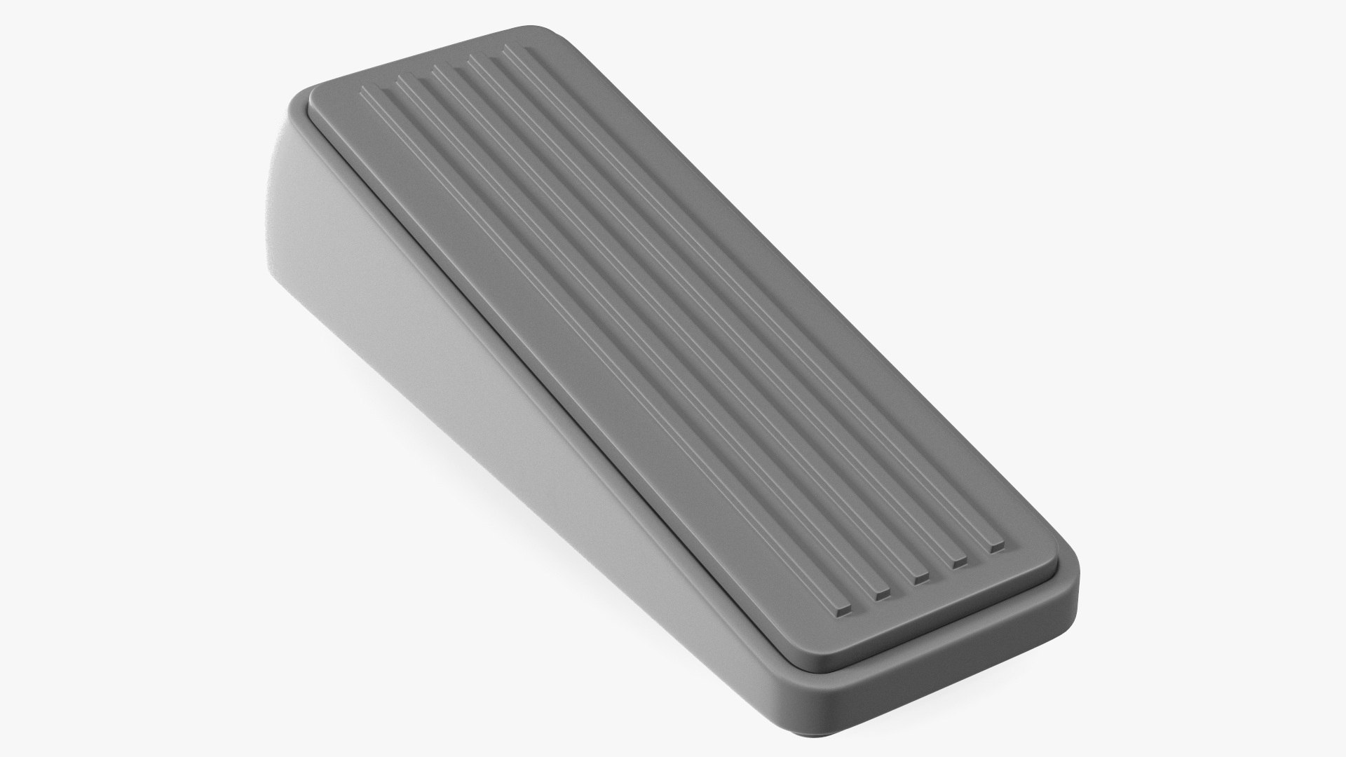 Heavy Duty Door Stop Wedge Grey 3D model preview