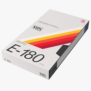 VHS E180 Video Cassette Tape with Cover
