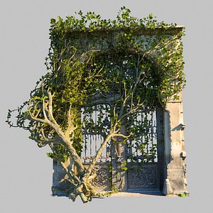 3D Overgrown Gate  Ivy