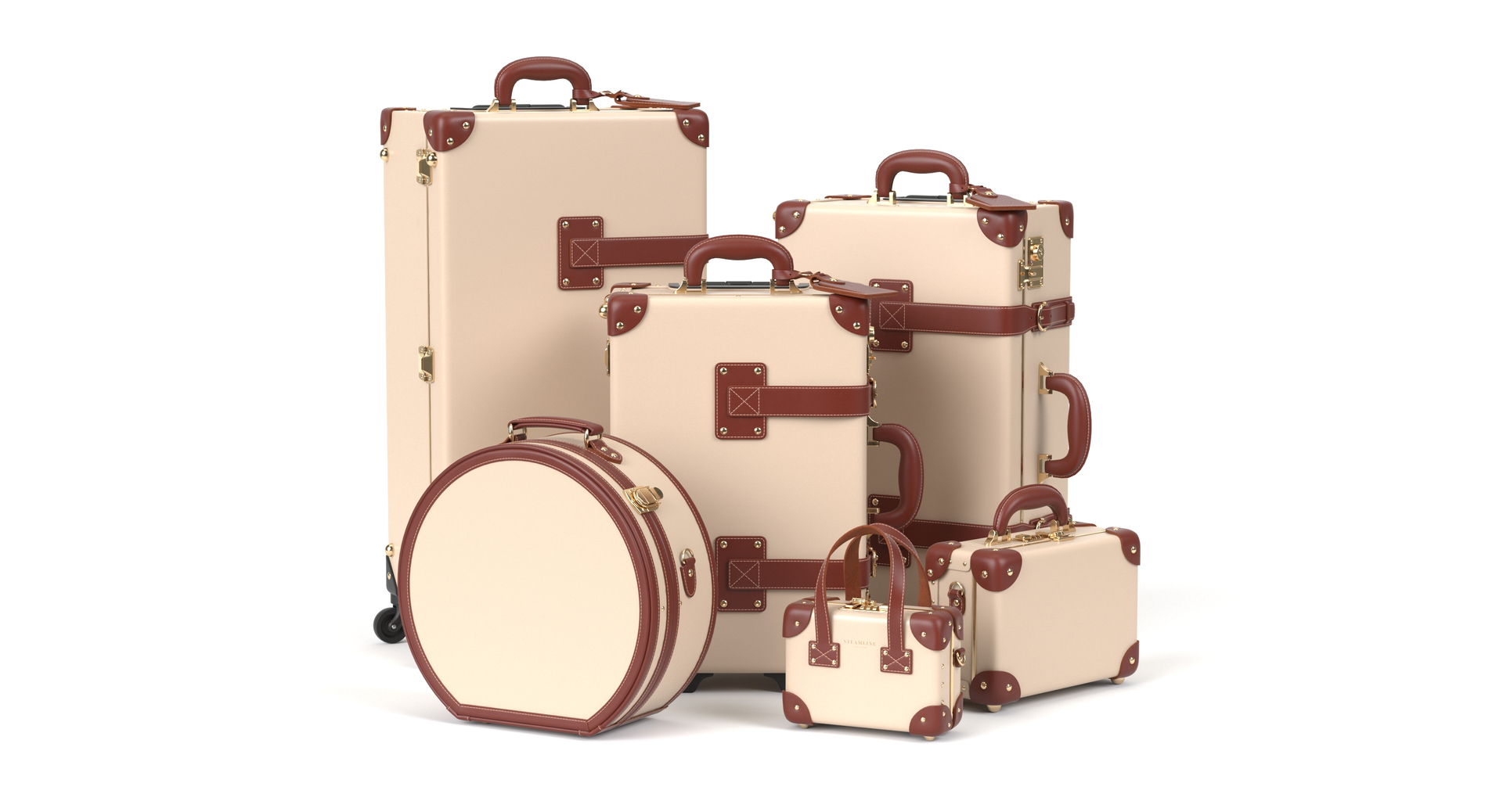 3D Steamline Luggage Set TurboSquid 1813896