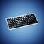 Pacote de modelos 3D de mouse e teclado modernos sem fio