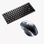 Pacote de modelos 3D de mouse e teclado modernos sem fio