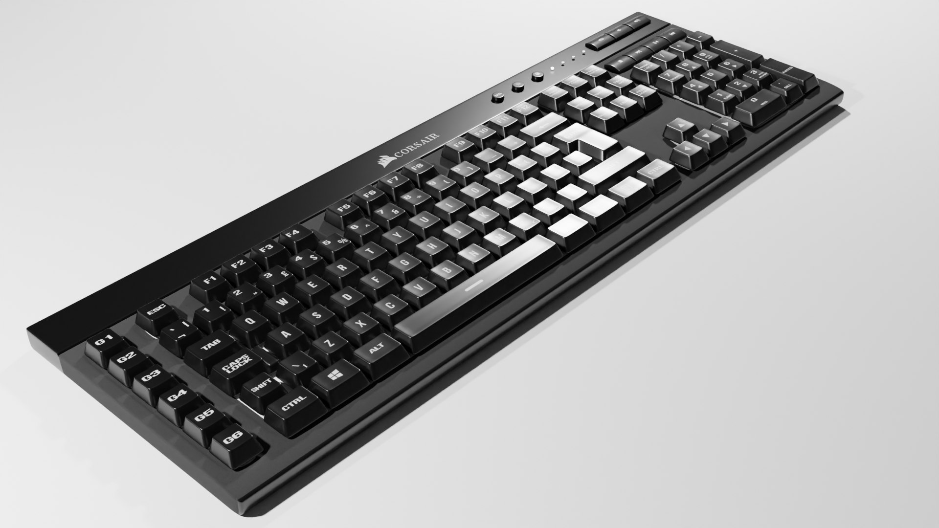 Corsair Keyboard Model TurboSquid 1910089