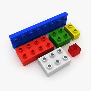 toy bricks 3d max