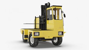 Side Loader Forklift Rigged for Cinema 4D 3D model