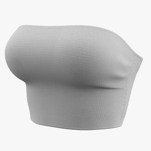 Female Crop Top 3D model