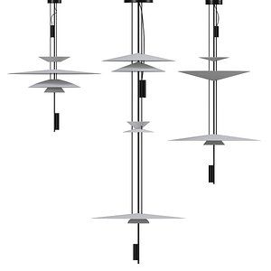 Flamingo Vibia Pendant Lamp Set 3D model