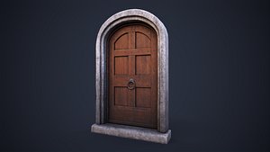 Old front small door 3D model