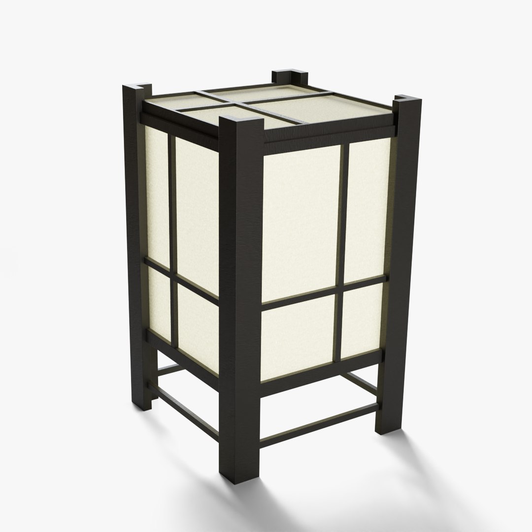 Japanese Lamp 3D model - TurboSquid 2055489