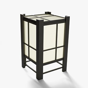 Japanese Lamp 3D model